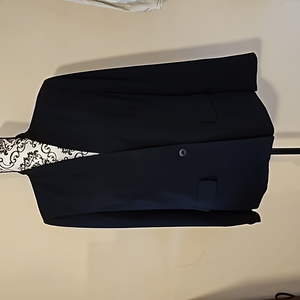 Liz Baker Black One Button Blazer
